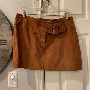 Olly London Vintage Suede Mini Skirt sz 12